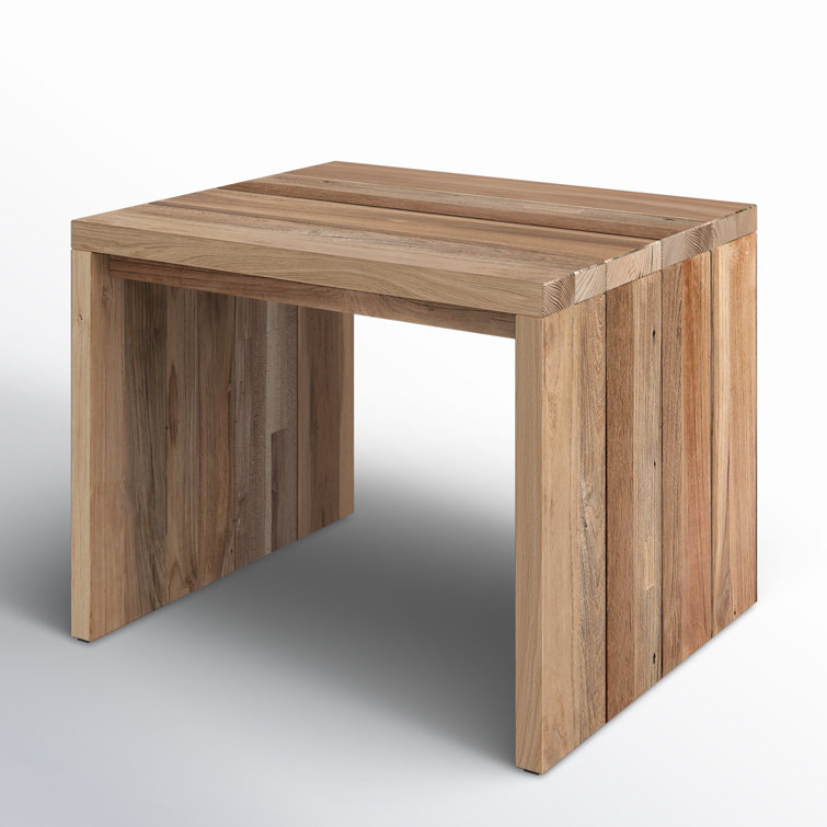 Reclaimed Natural Teak Outdoor Rectangular Side Table