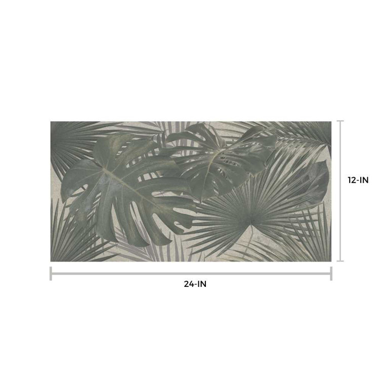 Jungle Green Large Format Glossy Porcelain Wall & Floor Tile