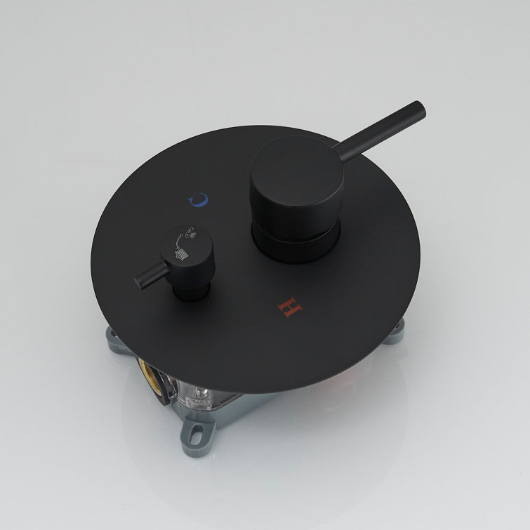 Matte Black Stainless Steel Multi-Head Rain Shower System