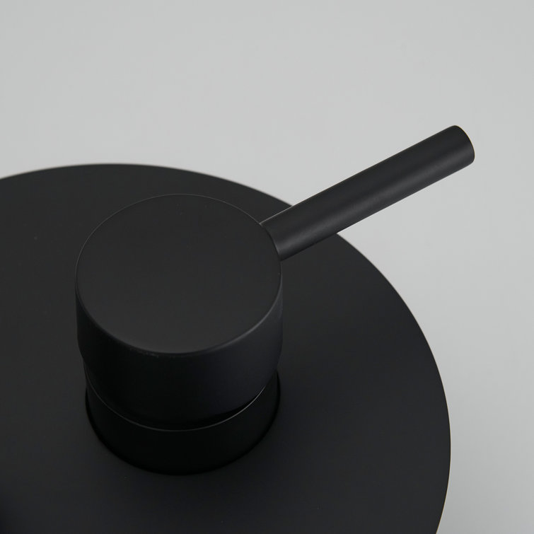 Matte Black Stainless Steel Multi-Head Rain Shower System