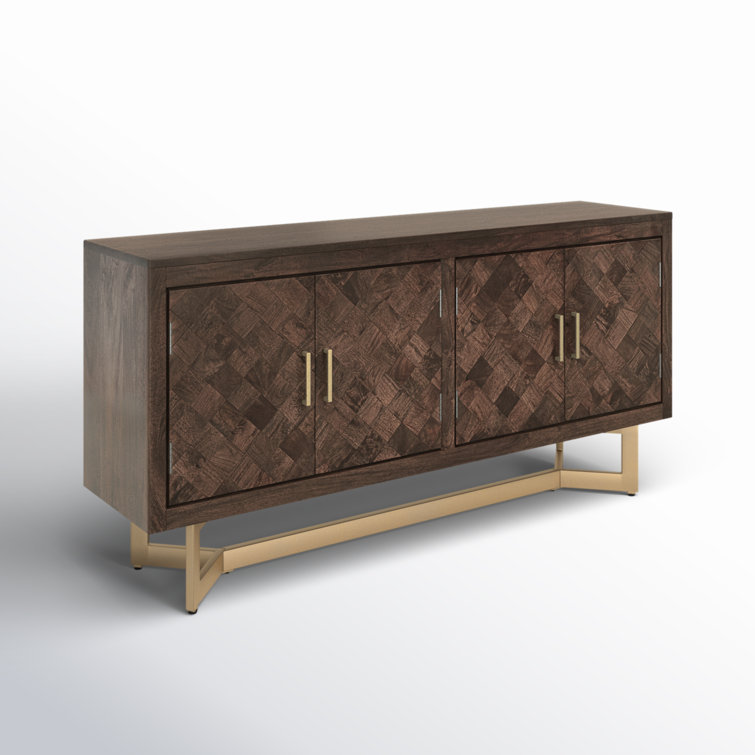 Kade 72'' Mango Wood and Iron Sideboard