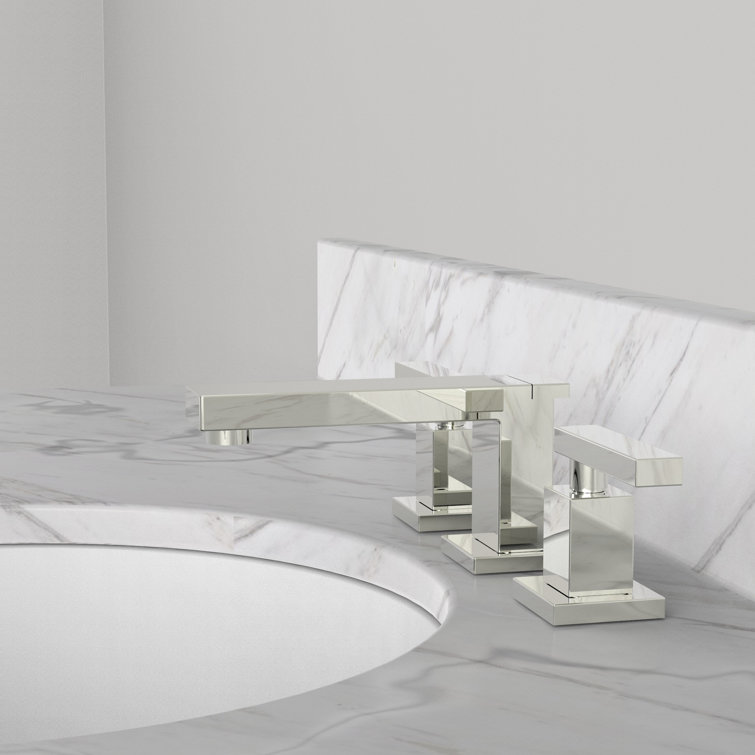 Skylar Modern Polished Brass 2-Handle Widespread Bathroom Faucet