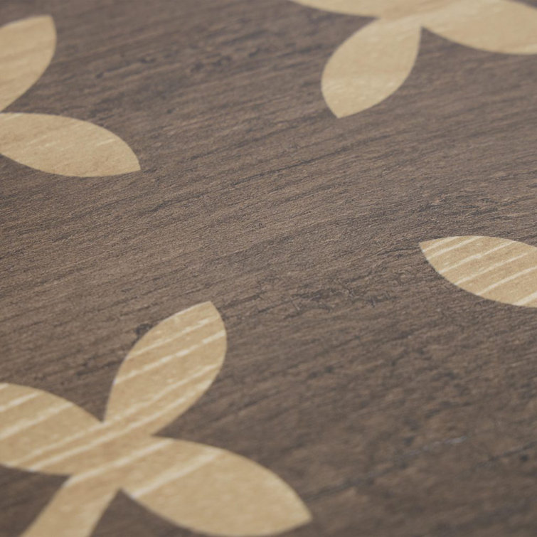 8x8 Brown and Beige Wood Design Porcelain Tile