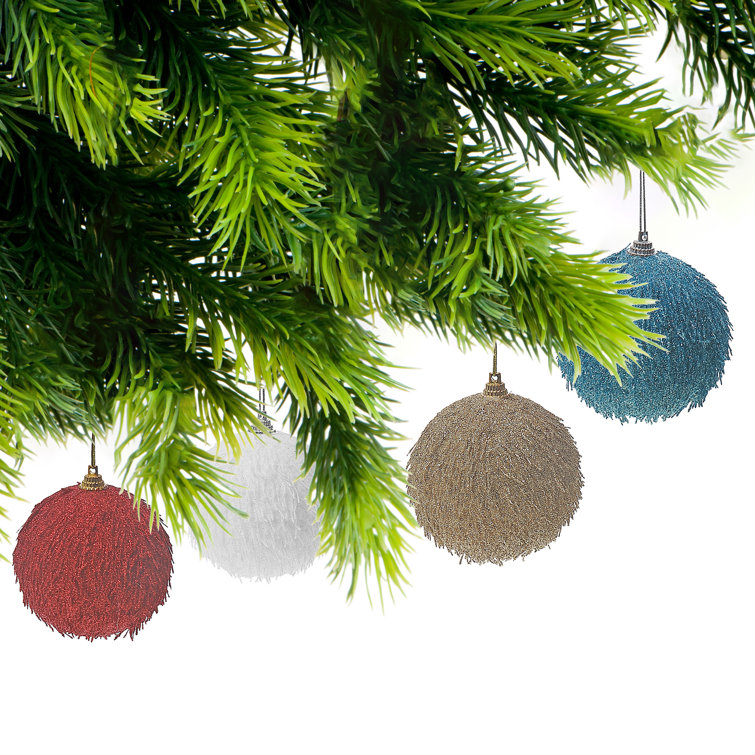 Shatterproof Multicolor Plastic Holiday Ball Ornament Set