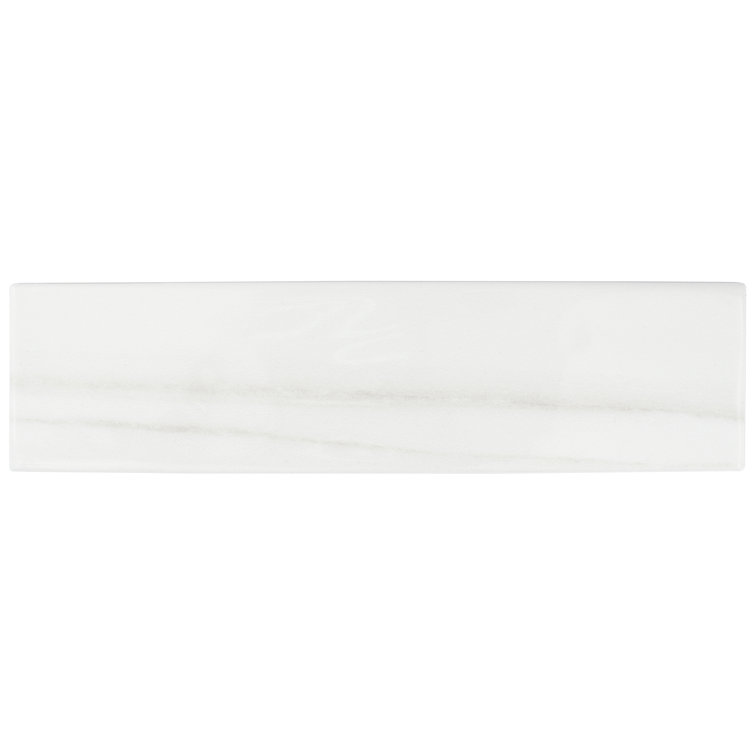 Blanc Glossy Ceramic 3x12 Subway Wall Tile