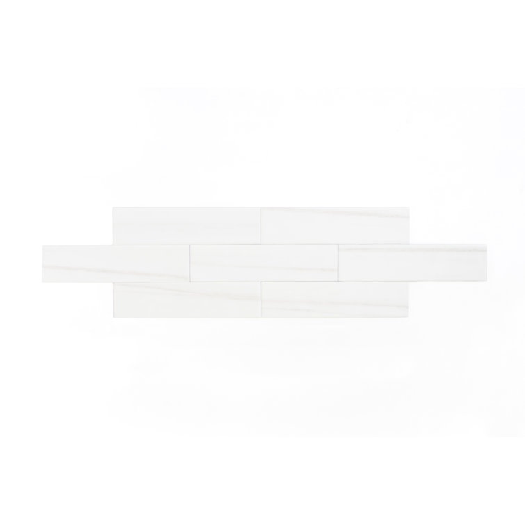 Blanc Glossy Ceramic 3x12 Subway Wall Tile