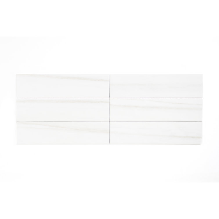Blanc Glossy Ceramic 3x12 Subway Wall Tile