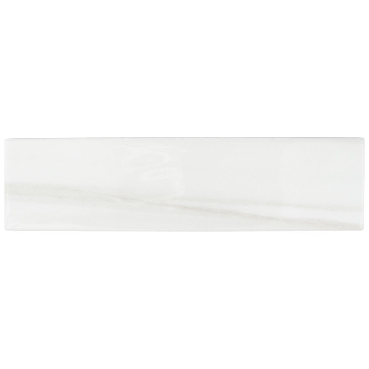Blanc Glossy Ceramic 3x12 Subway Wall Tile