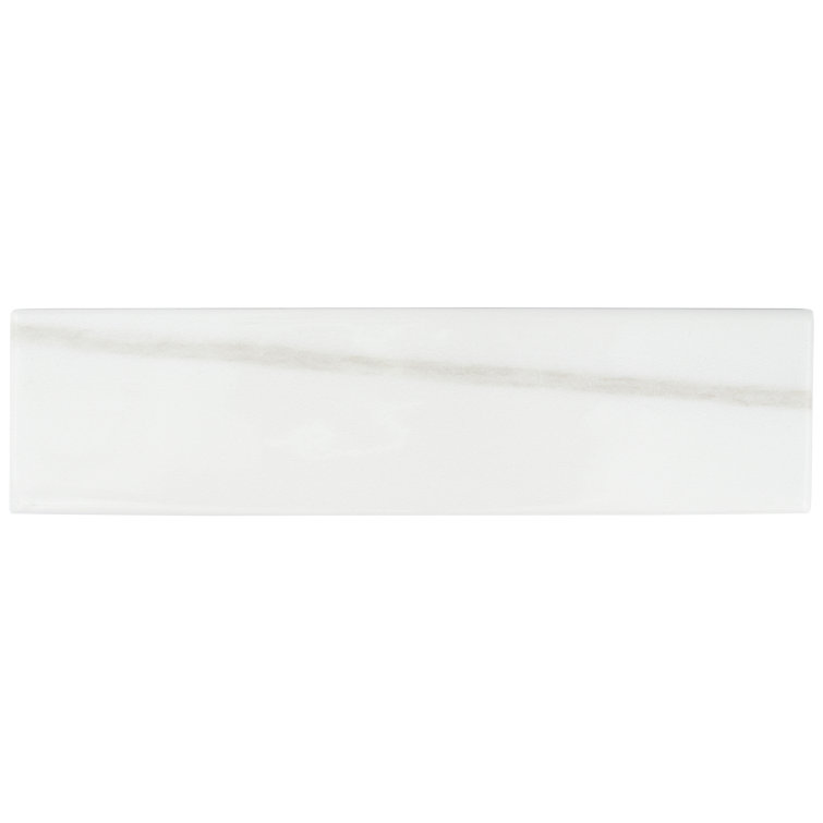 Blanc Glossy Ceramic 3x12 Subway Wall Tile