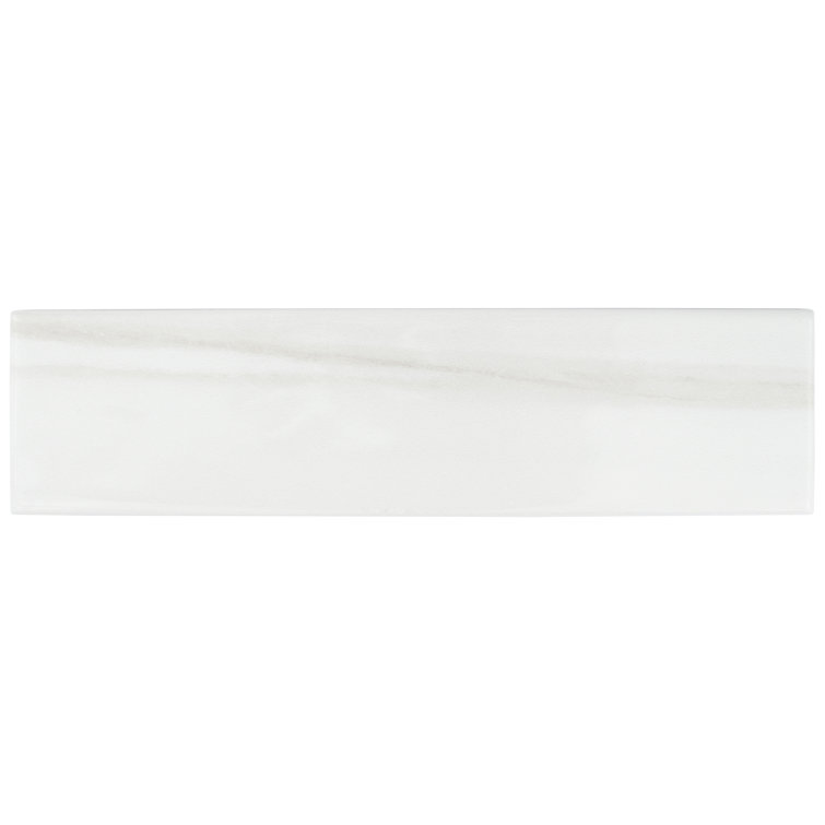 Blanc Glossy Ceramic 3x12 Subway Wall Tile