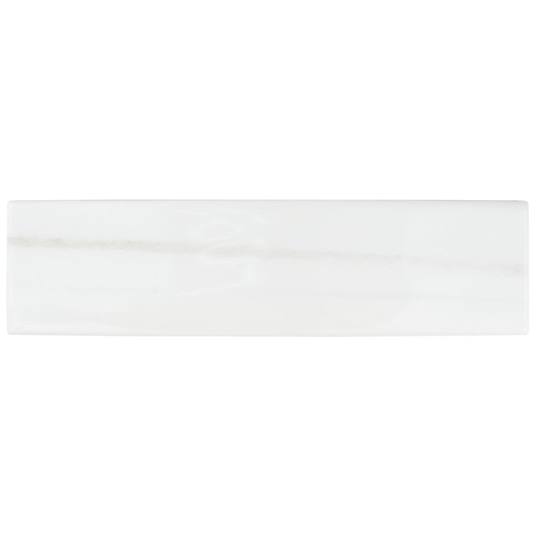 Blanc Glossy Ceramic 3x12 Subway Wall Tile