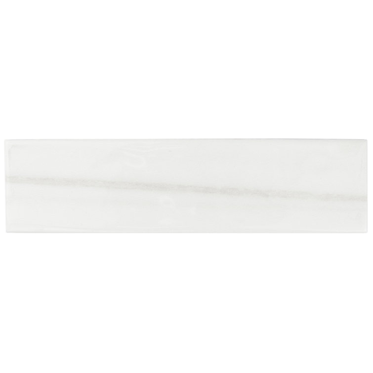 Blanc Glossy Ceramic 3x12 Subway Wall Tile