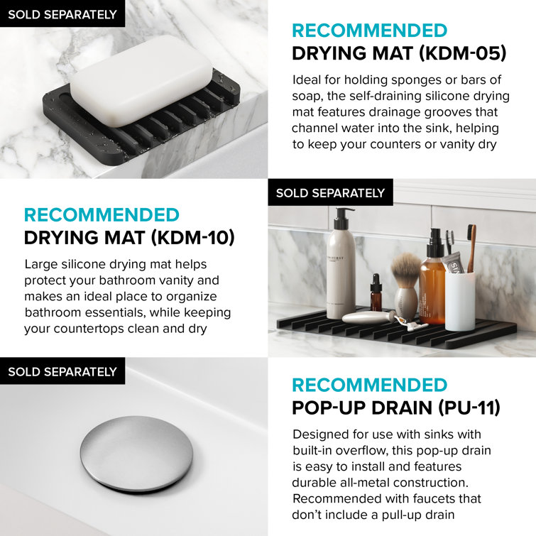 Elavo White Oval Ceramic Undermount Bathroom Sink with Overflow