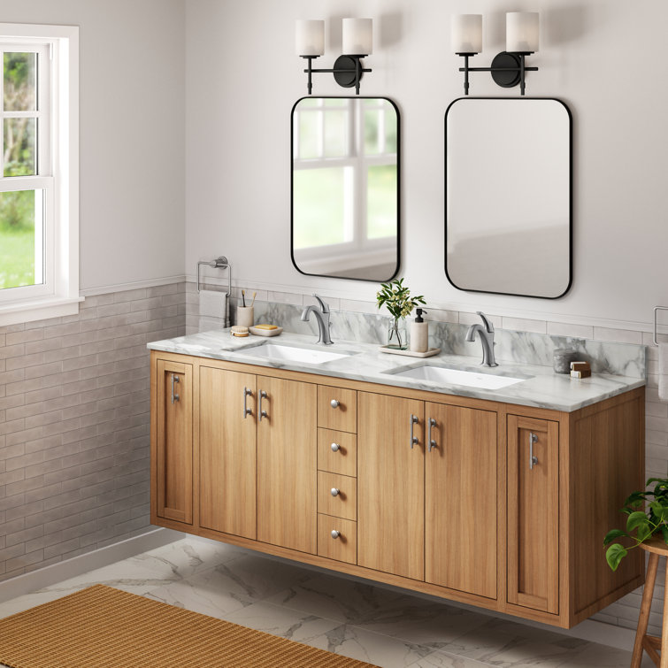 Elavo 21-Inch White Rectangular Ceramic Undermount Bathroom Sink