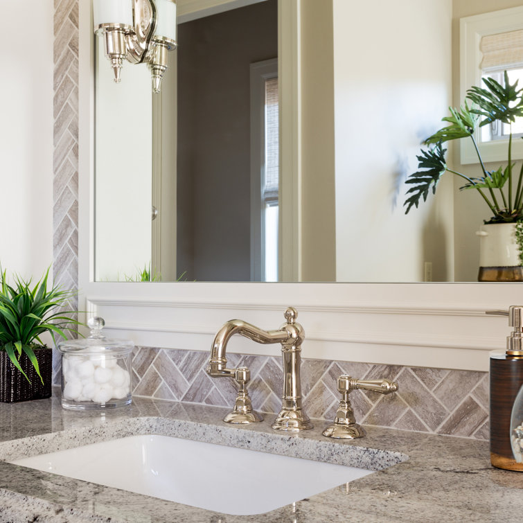 White Ceramic Rectangular Undermount Bathroom Sink