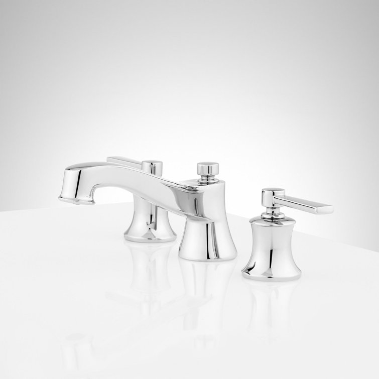 Chrome 1.2 GPM Widespread Bathroom Faucet with Pop-Up Drain