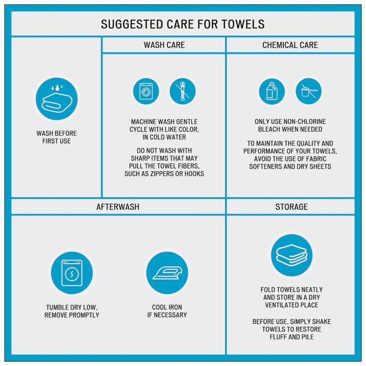 Serene Blue and Beige Cotton Jacquard 6-Piece Towel Set