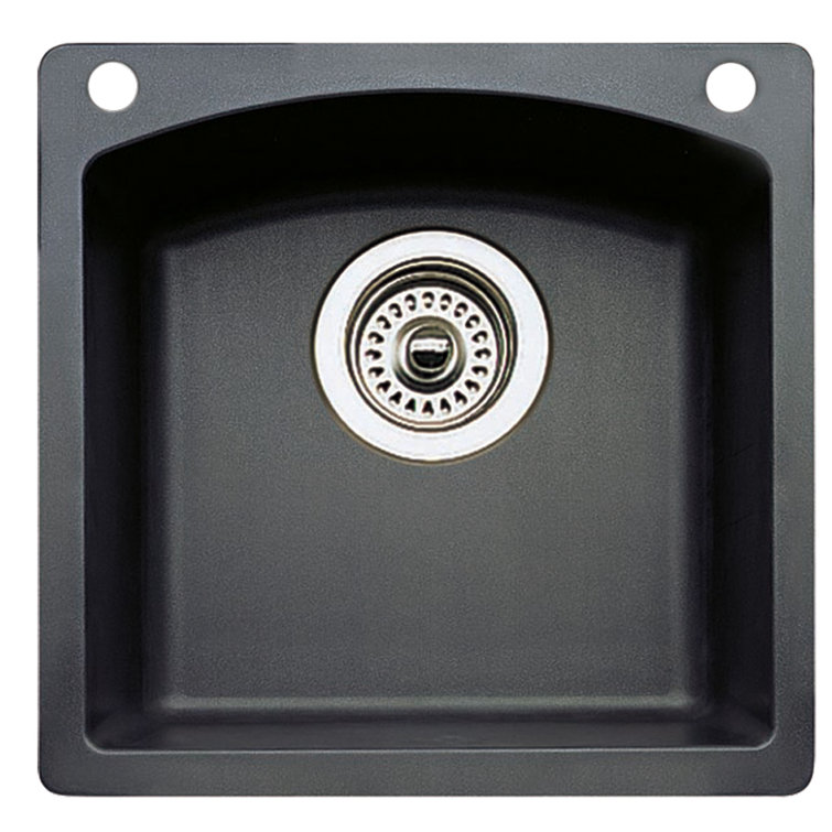 Anthracite Black Granite Single Bowl Bar Sink
