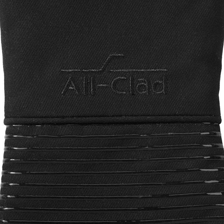 Black Silicone Pot Holder and Oven Mitt Set