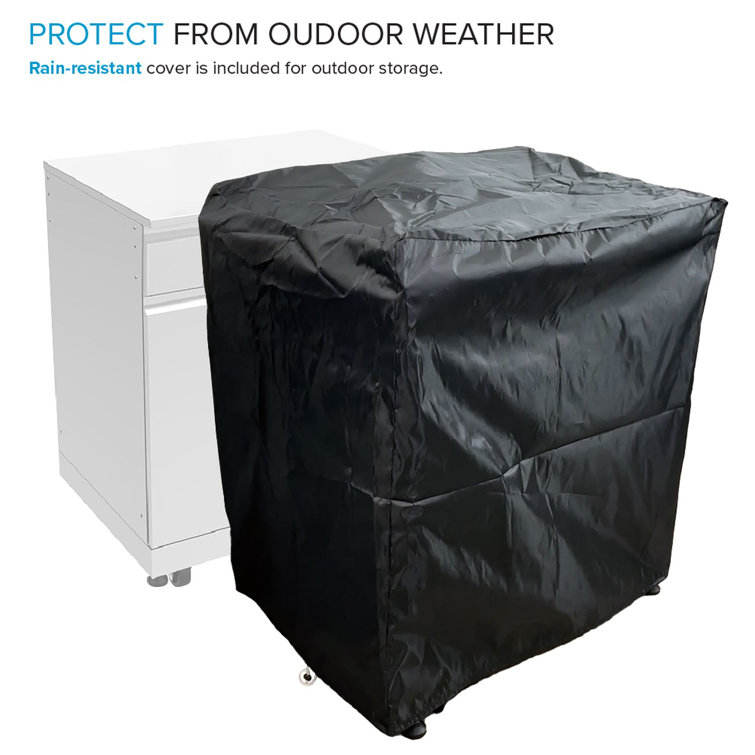 Transolid Outdoor Kitchen 32-in x 24-in x 51-in Single Sink Cabinet, Stainless Steel