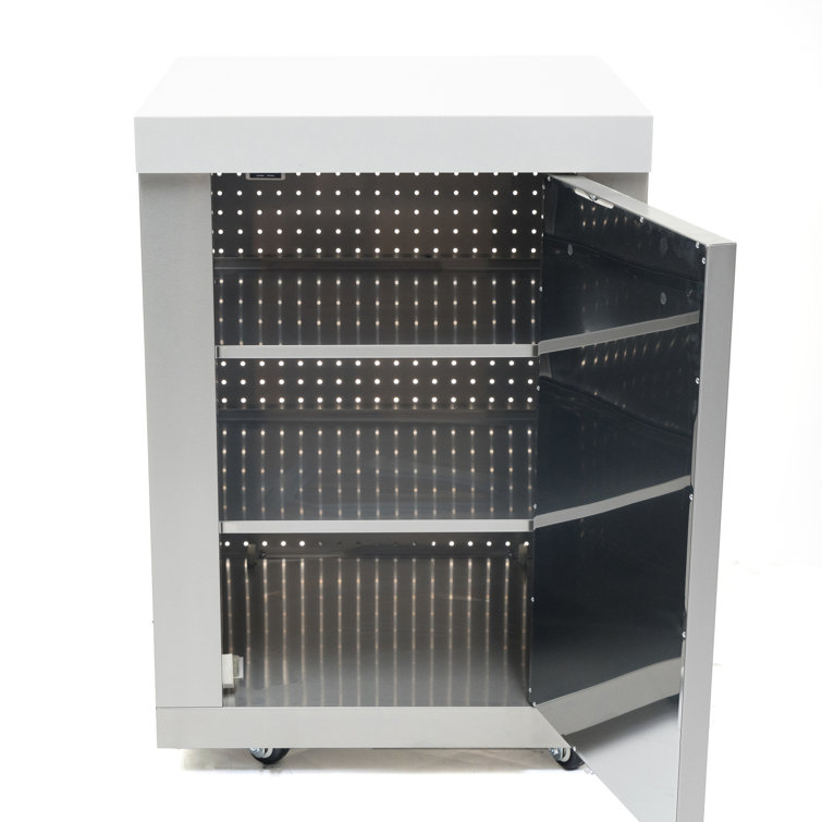 Stainless Steel Outdoor Kitchen Cabinet with Granite Countertop