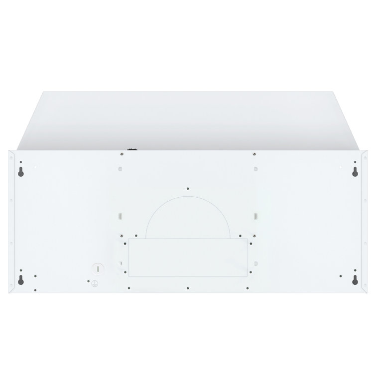 24-Inch White Stainless Steel Convertible Under Cabinet Range Hood