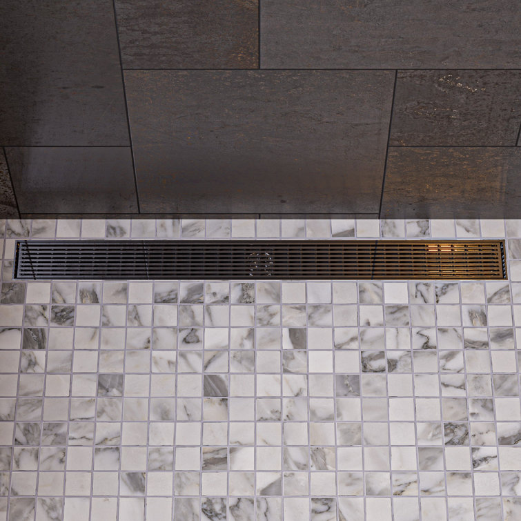 47 Inch Brushed Stainless Steel Linear Shower Drain