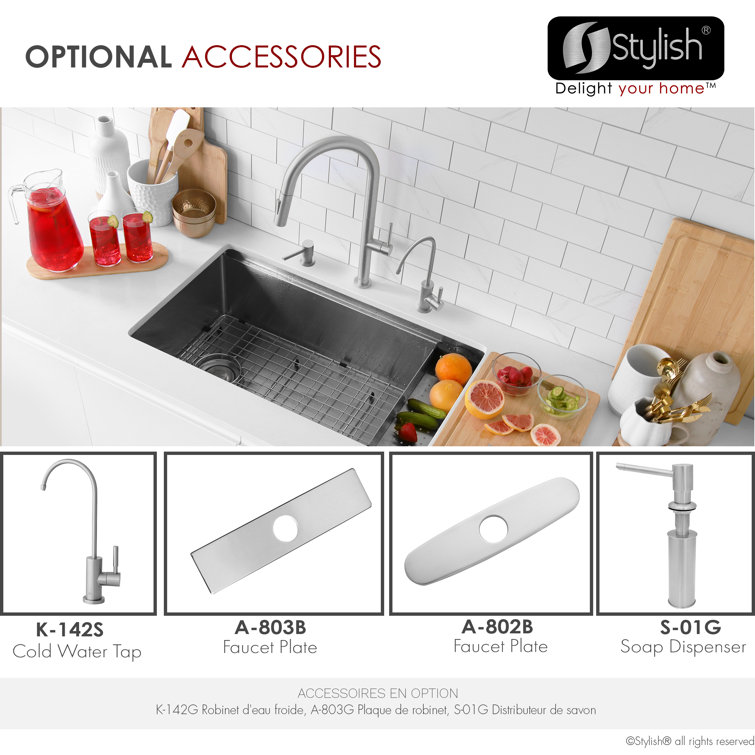 Catania Brushed Nickel High-Arc Pull-Down Kitchen Faucet