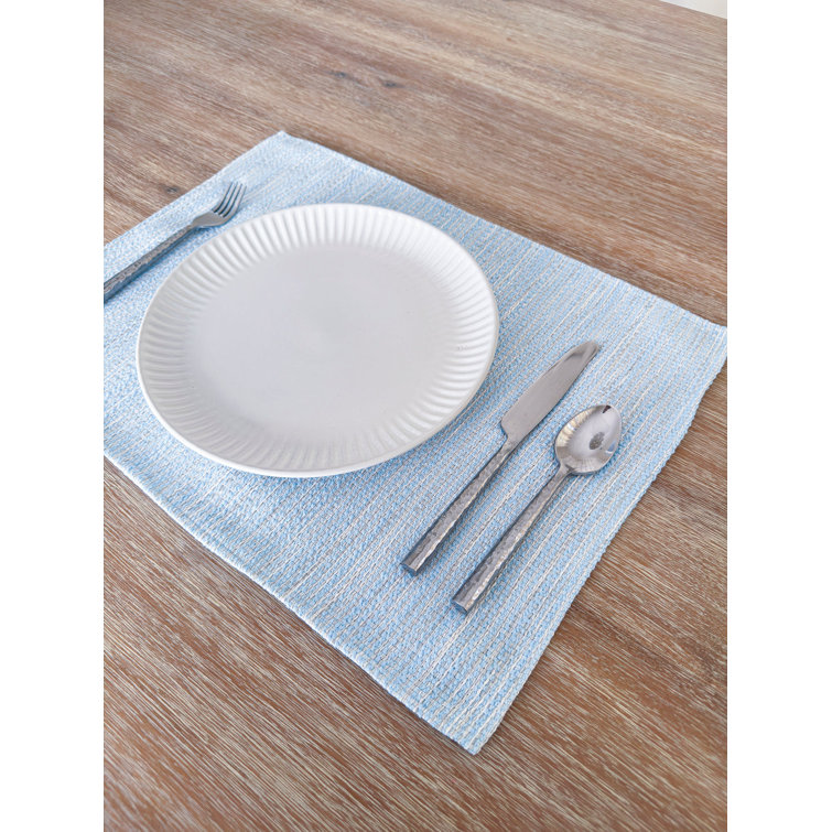 Anaya Blue Acrylic Indoor Outdoor Rectangle Placemat