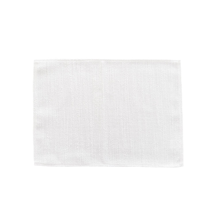 White Acrylic Rectangle Indoor Outdoor Placemat