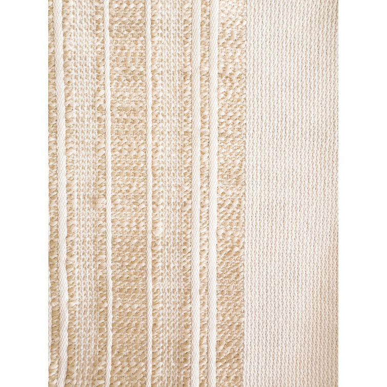 Beige Striped Cotton Indoor/Outdoor Placemat