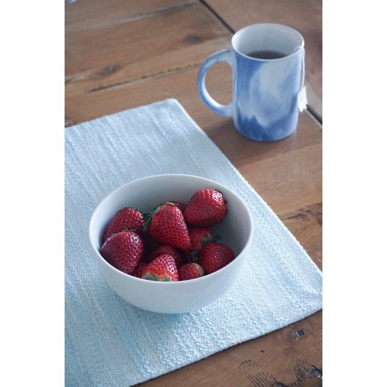 Anaya Blue Acrylic Indoor Outdoor Rectangle Placemat
