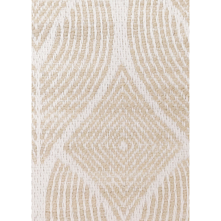 Anaya Beige Plastic Water Resistant Table Runner