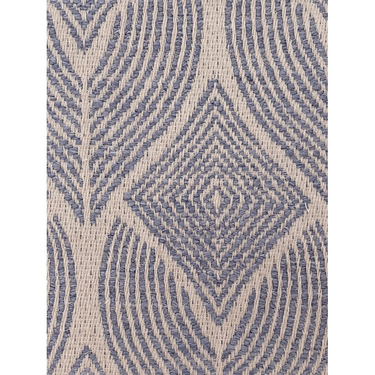 Indigo and White Patterned Plastic Table Runner