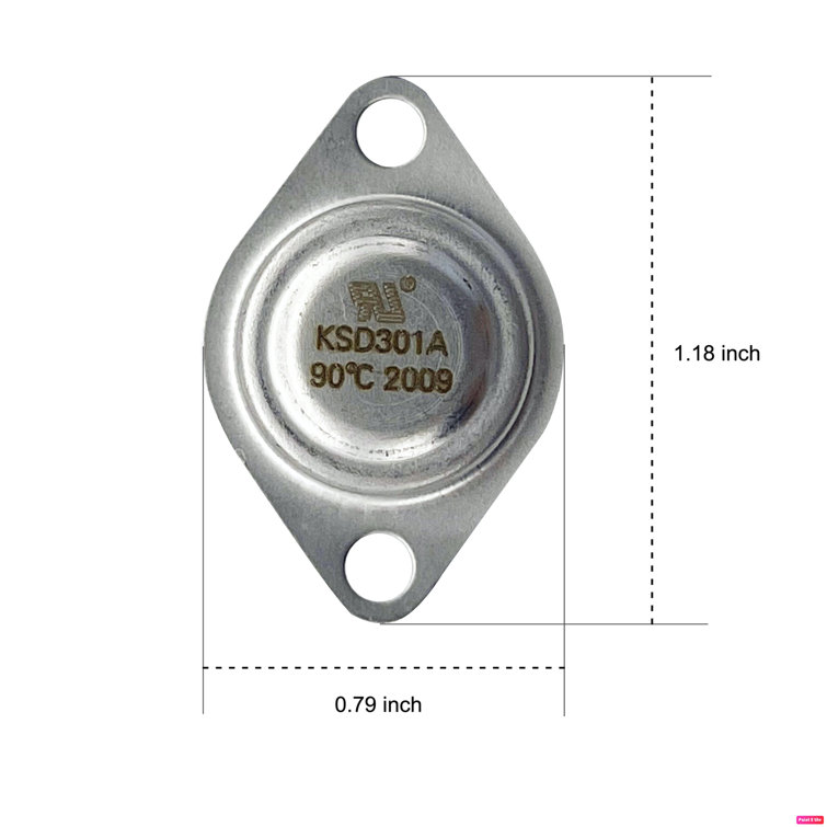 Whole Parts Silver Dryer High Limit Thermostat Replacement