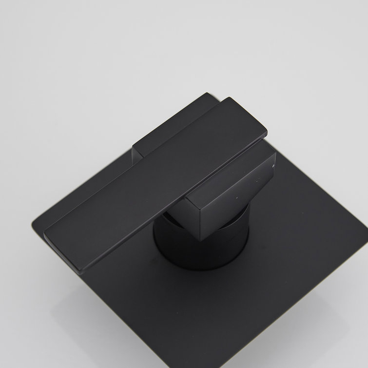 Matte Black Brass Wall Mount Waterfall Faucet