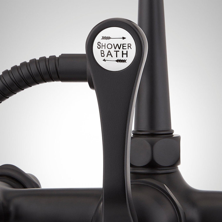 Deck Mounted Tub Filler with Built-In Diverter - Includes Hand Shower