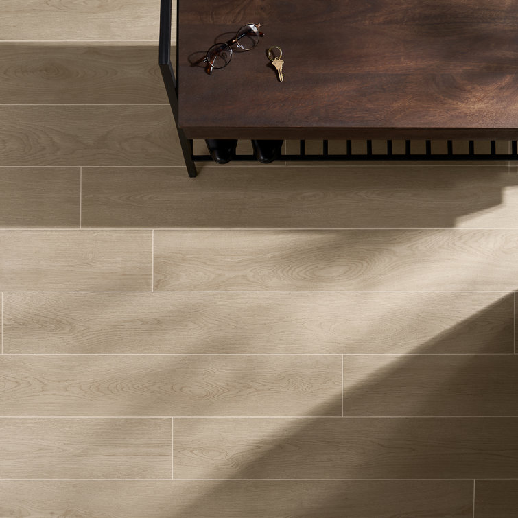 Ash Large Format Matte Porcelain Wood Look Tile