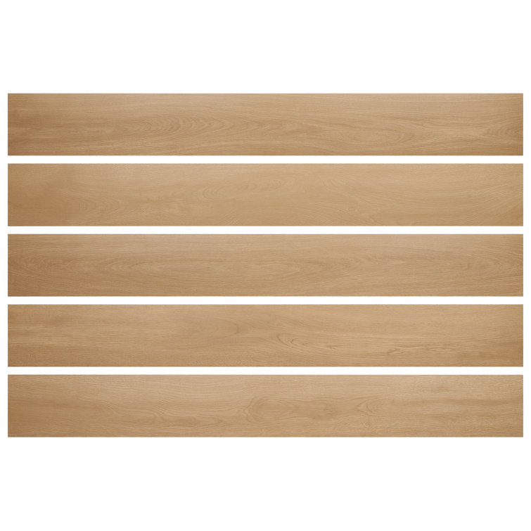 Pale Wood Look Matte Large Format Porcelain Tile