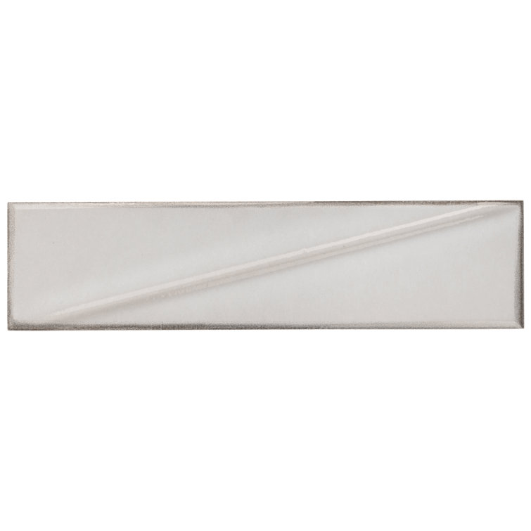 Ice White Glossy Ceramic Subway Wall Tile 3x12