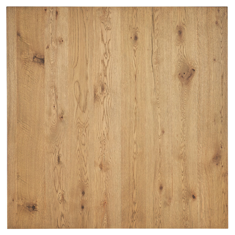 Natural Oak Square Solid Wood Coffee Table