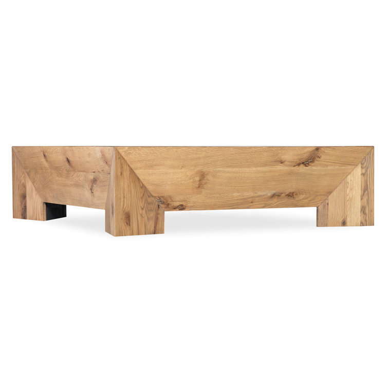 Natural Oak Square Solid Wood Coffee Table