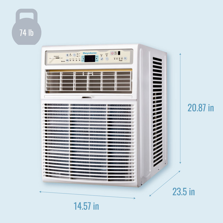 Keystone 10,000 BTU White Digital Window Air Conditioner