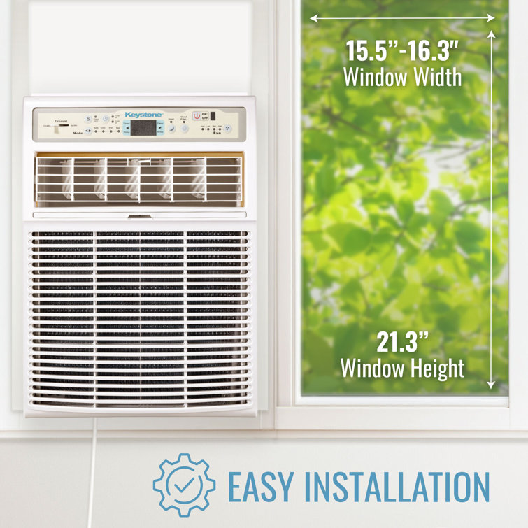 Keystone 8000 BTU White Energy Star Window Air Conditioner with Remote