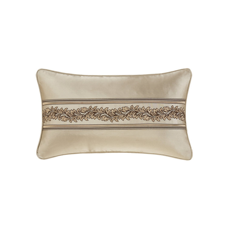 Gold Coast Sand Satin Boudoir Decorative Throw Pillow