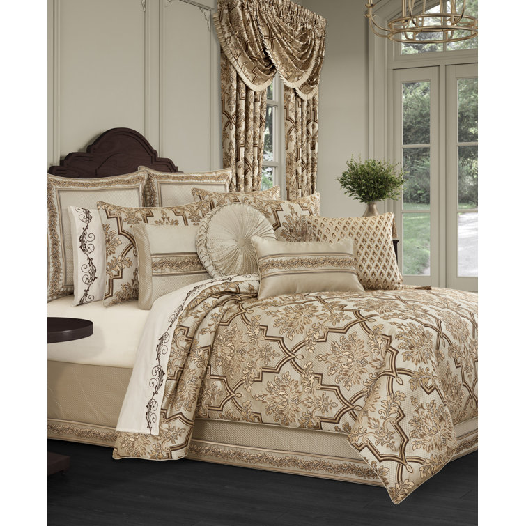 King Sand and Gold Woven Comforter Set