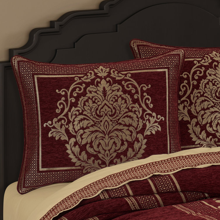 California King Black Chenille Comforter Set with Shams