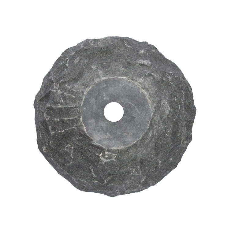 Eden Black and Gray Stone Circular Bathroom Sink