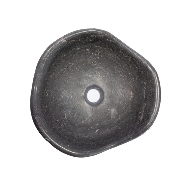 Eden 16'' Black Stone Freeform Vessel Sink