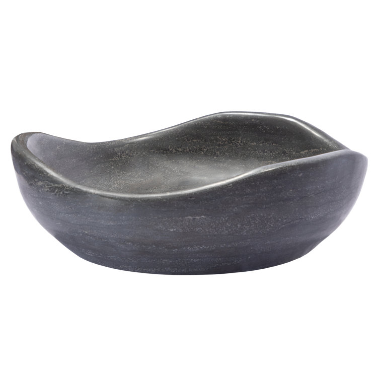 Eden 16'' Black Stone Freeform Vessel Sink